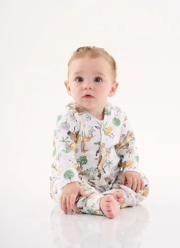 Cardigan em Suedine Bebê Menino (Branco) Up Baby