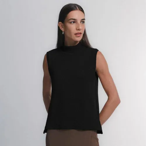 Blusa Gola Alta Techsture Vest- ad