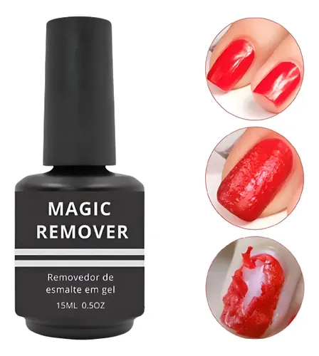 Magic Remover Removedor de Esmalte Profissional Unhas de Gel