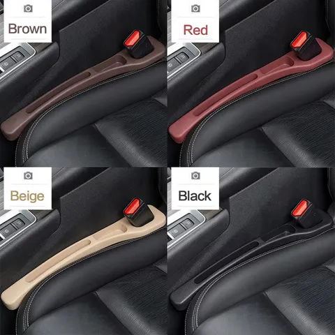 2 pçs assento de carro gap enchimento entre assentos console organizador assento fenda caixa armazenamento saco decoração interior acessórios automóveis