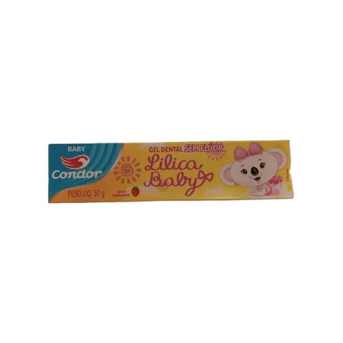 CREME DENTAL INFANTIL CONDOR GEL LILICA RIPILICA 50G