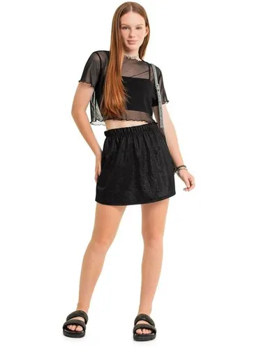 Top Juvenil com Sobreposição (Preto) Gloss