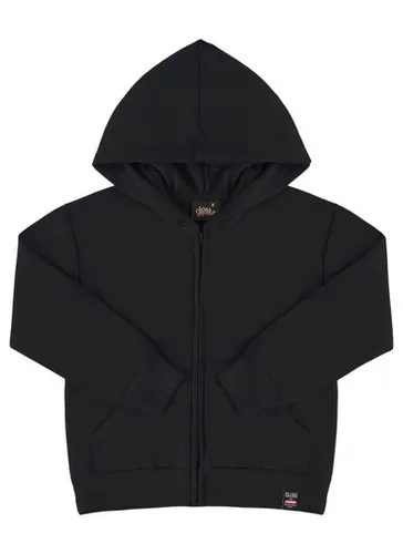 Jaqueta Básica em Moletom Juvenil (Preto) Gloss
