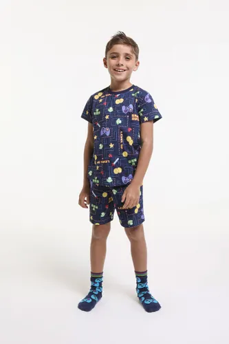 Camiseta Pijama Infantil Estampa Gamer