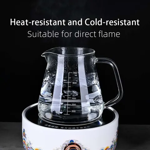 Transparente vidro de borosilicato espresso barista despeje sobre cafeteira servidor gotejador acessórios ferramentas