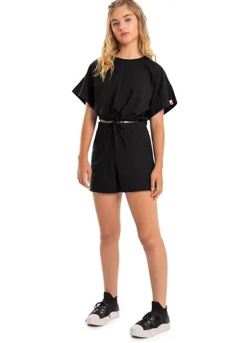 Blusa Cropped Básica Infantil (Preto) Gloss