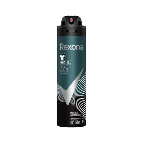 Desodorante Aerossol Rexona Masculino Invisible 150ml