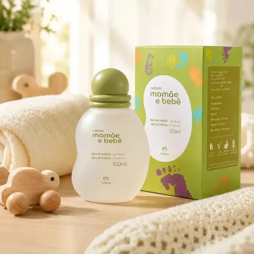Água de colônia Natura Mamãe e Bebê 100 ml