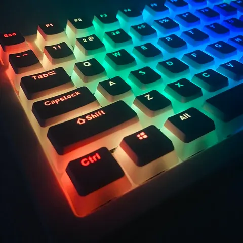 Teclas Pudding Transparentes OEM PBT para Teclado Gamer Teclado Mecânico Personalizado 68 75 80 95 108