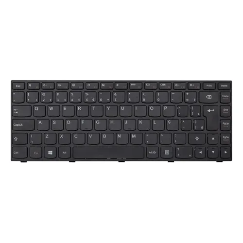 Teclado para Notebook Lenovo Part Number 25215205 ABNT2 Preto