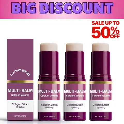 Bálsamo Multiuso Coreano com Cálcio - Hidratante e Firmador, Cuidado Anti-Rugas, Hidratante Pré-Maquiagem com Colágeno
