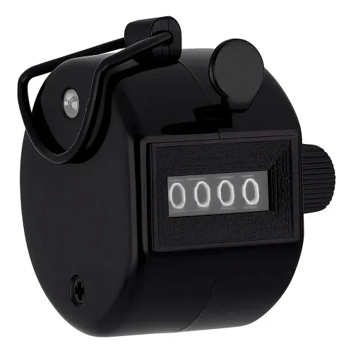 Contador Manual Pessoas Estatico 4 Digitos Controle Entrada - Preto