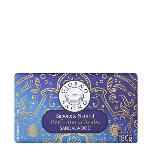Sabonete Natural Perfumaria Árabe Sandalwood Giorno 180g