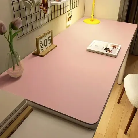 Toalha de mesa de couro para casa, fácil de limpar, protetor de mesa, à prova d'água, descanso de copos, tapete grande para mesa, antiderrapante, tapete para teclado e mouse gamer