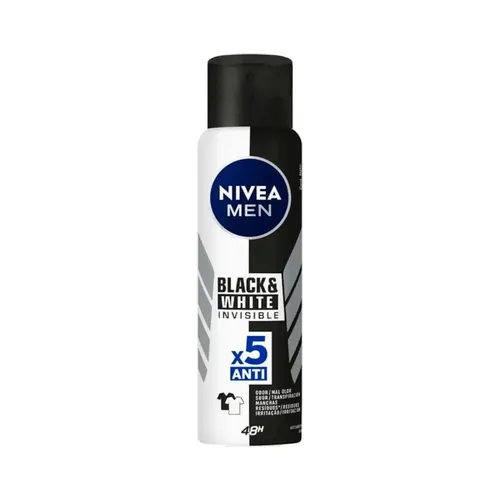 Desodorante Antitranspirante Aerossol Nivea For Men Invisible Black e