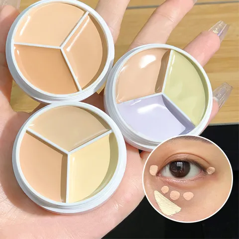 XIXI-Maquiagem Pure Holding, Corretivo de Três Cores, Mancha, Acne, Reparação de Impressão, Fundação, Círculos Escuros, Fácil de Vara Pó