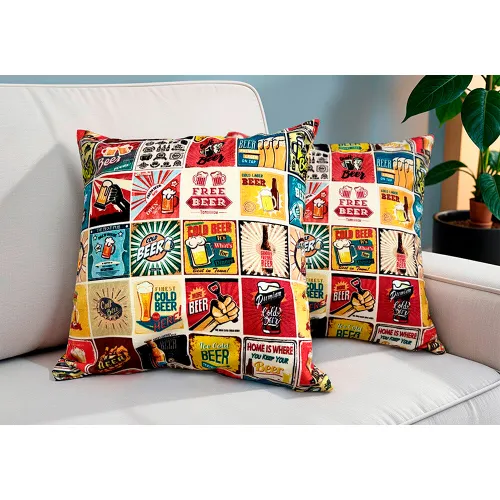 Kit 2 Capas de Almofadas Las Vegas 45x45cm Cama inBox