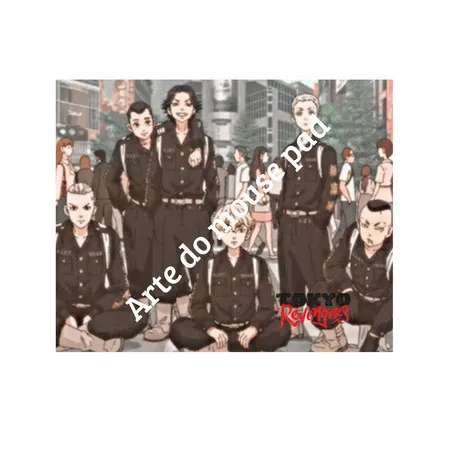 Mouse Pad Tokyo Revengers Personalizado Nome Mikey Draken Anime Otaku Gamers Presente Geek