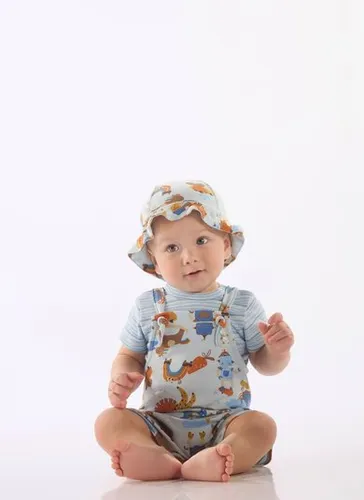 Bucket Hat Bebê Unissex em Suedine Comfy (Azul Claro) Up Baby