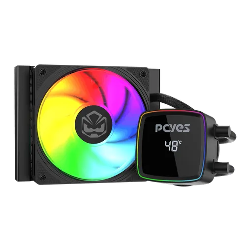 Water Cooler PCYES DULEY 120MM BLACK VULCAN ARGB 120MM – WCDLY120