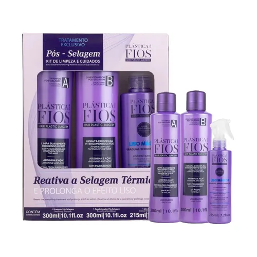 Kit Cadiveu Plástica dos Fios Duo + Liso Mágico
