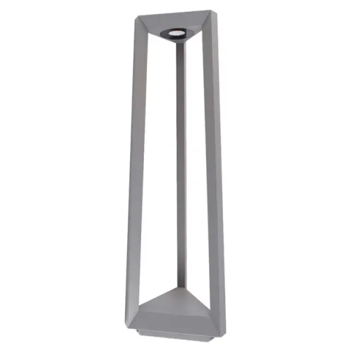 Balizador Led Alumínio 12w 3000k Ip65 Lume - CINZA ESVERDEADO