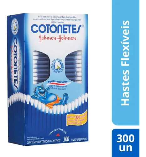 Hastes Flexíveis COTONETES 300 unidades