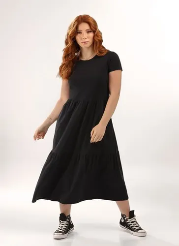 Vestido Marias Longo em Algodão Preto