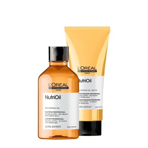 Kit L'Oréal Professionnel Serie Expert NutriOil para Cabelos Ressecados 2 Produtos