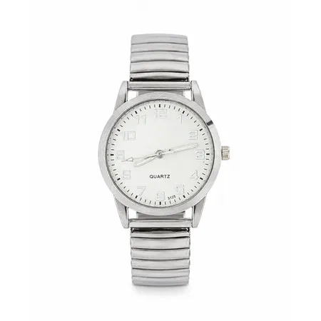 Relógio Feminino Dália White Silver 35mm Fundo Branco Masculino Tendencia Elegante