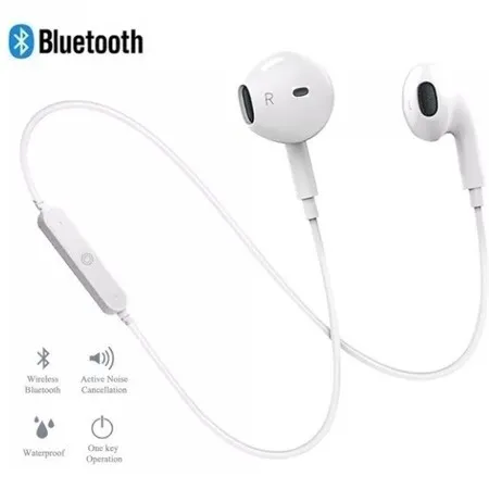 Fone de Ouvido sem Fio Bluetooth 5.0 Intra-Auricular Esportivo S6