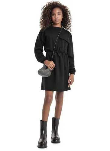 Vestido em Moletom Juvenil (Preto) Gloss