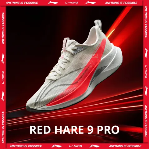 Li-Ning RED HARE 9 PRO Tênis Corrida Masculino BOOM Amortecimento Retorno de Energia Respirável Refletivo Estável ARPW001