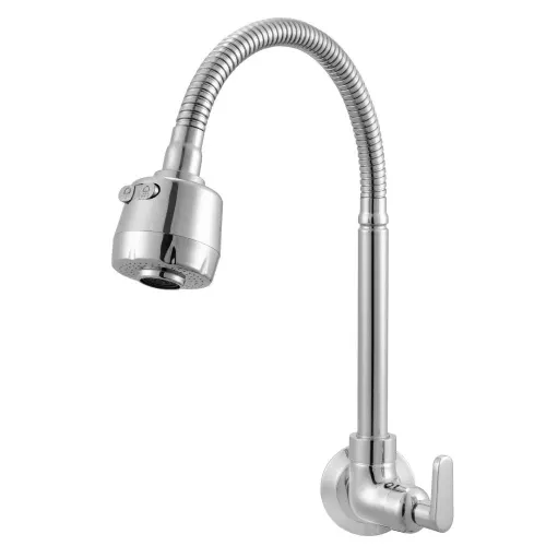 Torneira de Parede para Cozinha com Bica Móvel Meber C18 Gourmet Cromado
