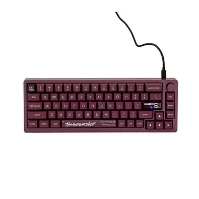Teclado Magnético Gamer Thunderobot VIC68 Ultra, Switch Magnético TTC, 8KHz, Hot-Swappable, RGB, 68%, USB-C, Roxo - JM03N700B