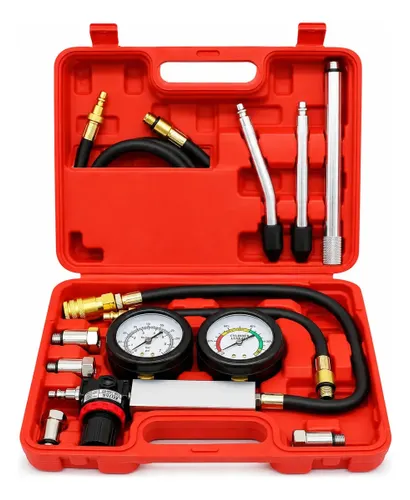 Tu-21 Kit de Teste Medidor de Compressão Duplos de Cilindro Motor