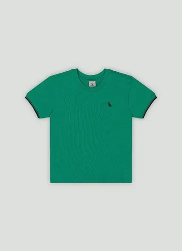 Camiseta Básica Infantil em Piquet com Elastano (Verde) Quimby