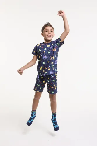 Short Pijama Infantil Estampa Gamer