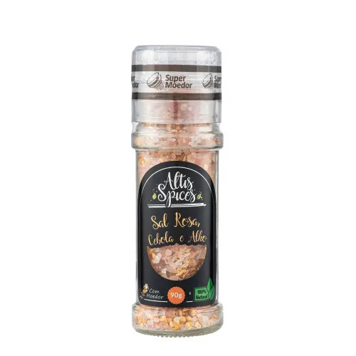 Sal Rosa com Cebola e Alho Altis Spices 90g com Moedor
