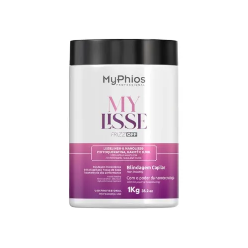 Máscara MyPhios Blindagem Capilar Frizz Off Cabelos Sedosos 1 Kg