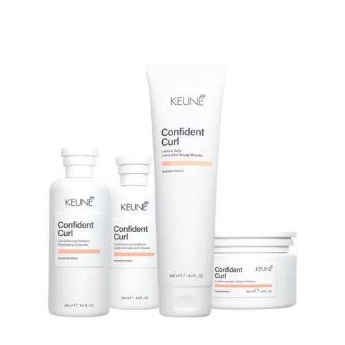 Kit Keune Confident Curl Cachos Nutridos e Disciplinados 4 Produtos Keune Hair Cosmetics