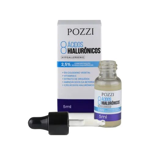 MINI SÉRUM HIPOALERGÊNICO 8 ÁCIDOS HIALURÔNICOS - 5ml