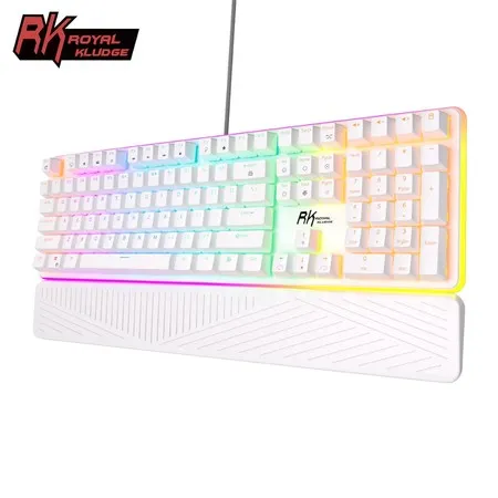 Teclado Mecânico com Fio Retroiluminado Royal Kludge Full Rgb Gateron/Cherry/Outemu Switch Rk918