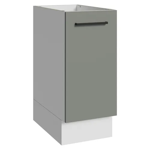 Balcão Madesa Agata 35 x 60 cm 1 Porta (Sem Tampo) Branco/Cinza