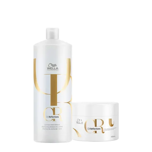 Kit Wella Professionals Oil Reflections Shampoo 1L e Máscara 150ml