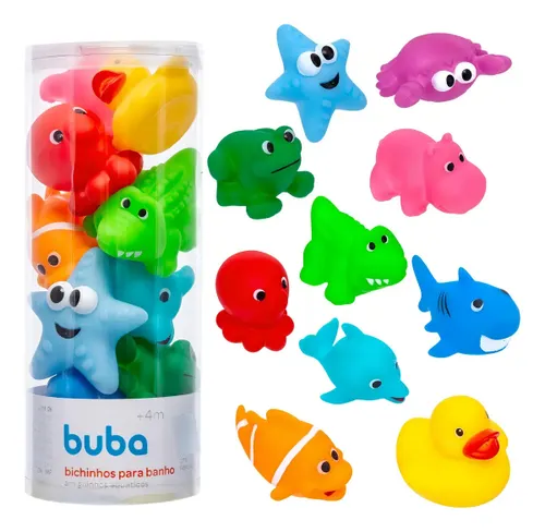 Brinquedos para Banho Piscina Bebe Infantil Aquático Buba Cor Oceano