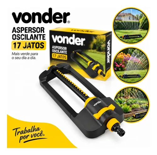 Irrigador Oscilante 17 Jatos Jardim Vonder IRRIGACAO 31.98.017.000