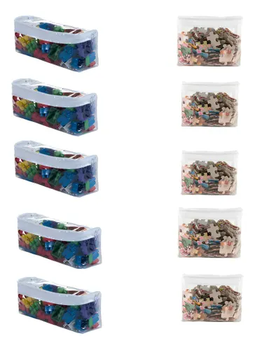 Kit 10 Saco Organizador de Brinquedos Peças Pequenas C/ziper