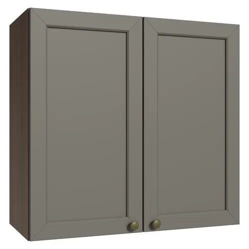 Armário Aéreo 70 cm 2 Portas Rustic/Cinza Vik Madesa