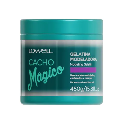 Ativador de Cachos Lowell Cacho Mágico Gelatina para Cabelo Cacheado 450 g